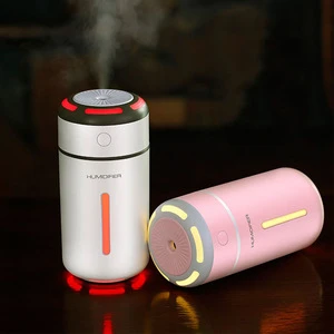 Hot Selling LED Light Mini Joy USB Car Humidifier New smart cup seven color lamp mute air water replenishing spray nebulixer