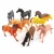 Import Hot Selling Multi Colors Friedly Pvc  Plastic Decorations Education Toy Horse Farm Animals Set Toys Figures 8 Pcs from China