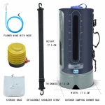 Hot selling outdoor fitness equipment High temperature resistance water bladder foldable shower bag backpack water container