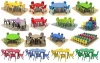 Hot-selling Plastic Kids Table and Chairs Kindergarten school Children Furniture Sets QX-18199B