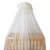 HOUSBAY High Quality 100% Nylon Crib Baby Bed Round Canopy Mosquito Netting and Baby Bedding Mosquito Curtain Easy to Install
