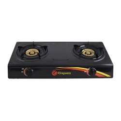 Household Kitchen Appliances Black Stainless Steel Double Burner Gas Stove Gas Range