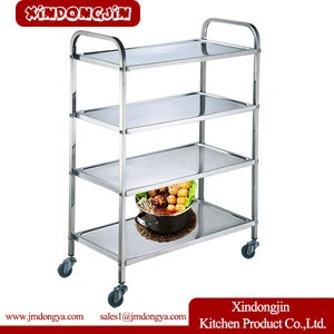 HP-S4 Detachable Hotel Stainless Steel Trolley Supplies Wholesale