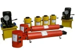 Hydraulic double acting pushing jack for moving industrial boiler on sale