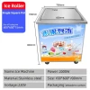 ice roll Commercial use Ice Cream Cold Plate Rolls Machine Fry Round Pan IceCream fried ice cream roll machine