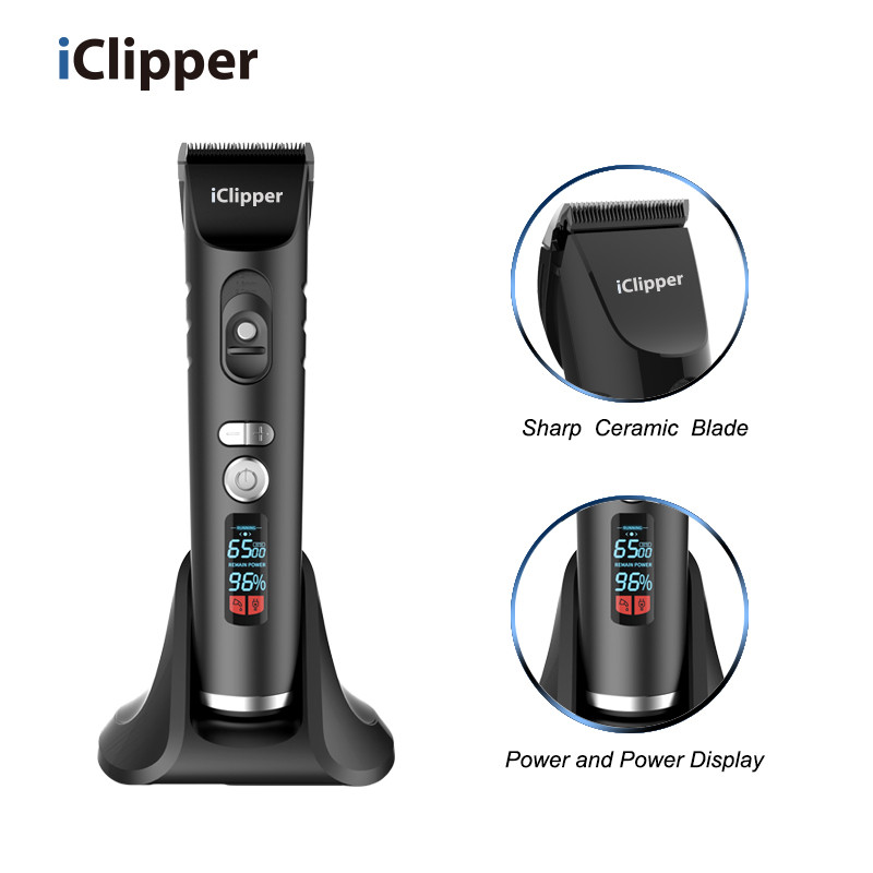 Buy Iclipper Lcd Display Ceramic Movable Cutter Head And Titanium Fixed ...