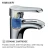 Import In stock Single handle Bathroom faucet Chrome Water faucet tap from China