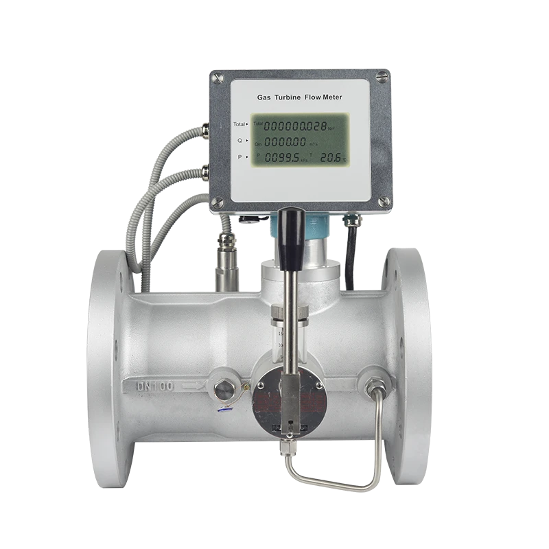 Industrial digital air turbine ss304 gas flow meter