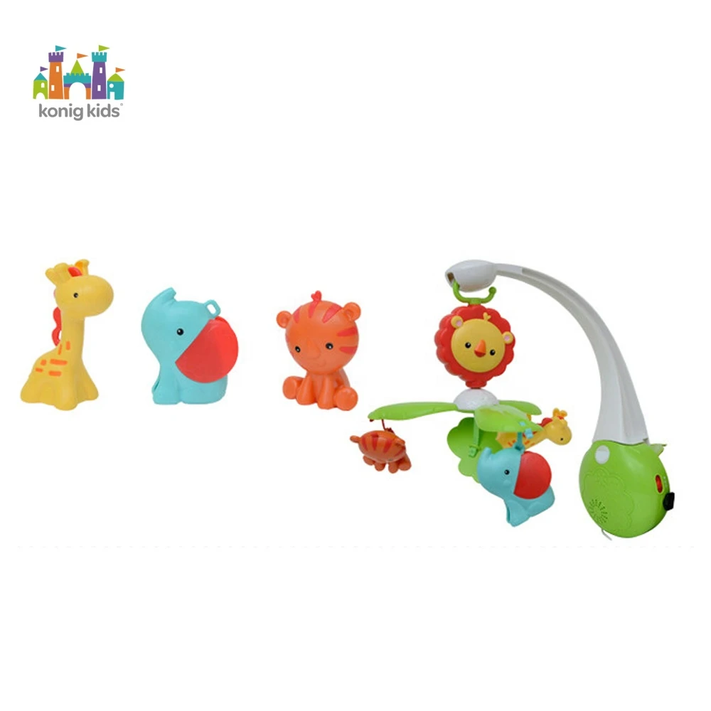 Infant Sleeping Toys Plastic Electric Baby Musical Crib Mobile Soother 4 in 1 Baby Music Hanger