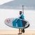 Import Inflatable surfboard, peacock pattern yoga type SUP including tote bag non-slip deck paddle hand pump bottom fin and tow rope from China