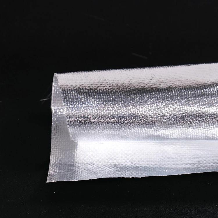 insulation Laminated Roll Fireproof Fiberglass Fabric aluminum foil coated fiber glass cotton