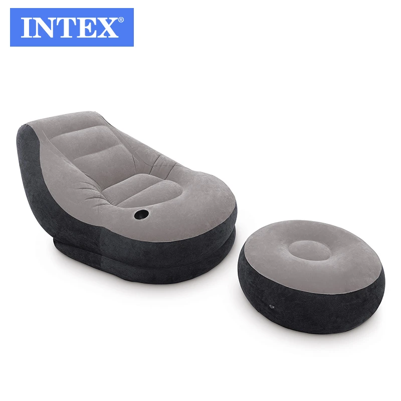 intex 68564 ultra lounge inflatable sofa inflatable chair with ottoman