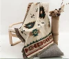 Jacquard tapestry throw,custom design blanket, 100%cotton