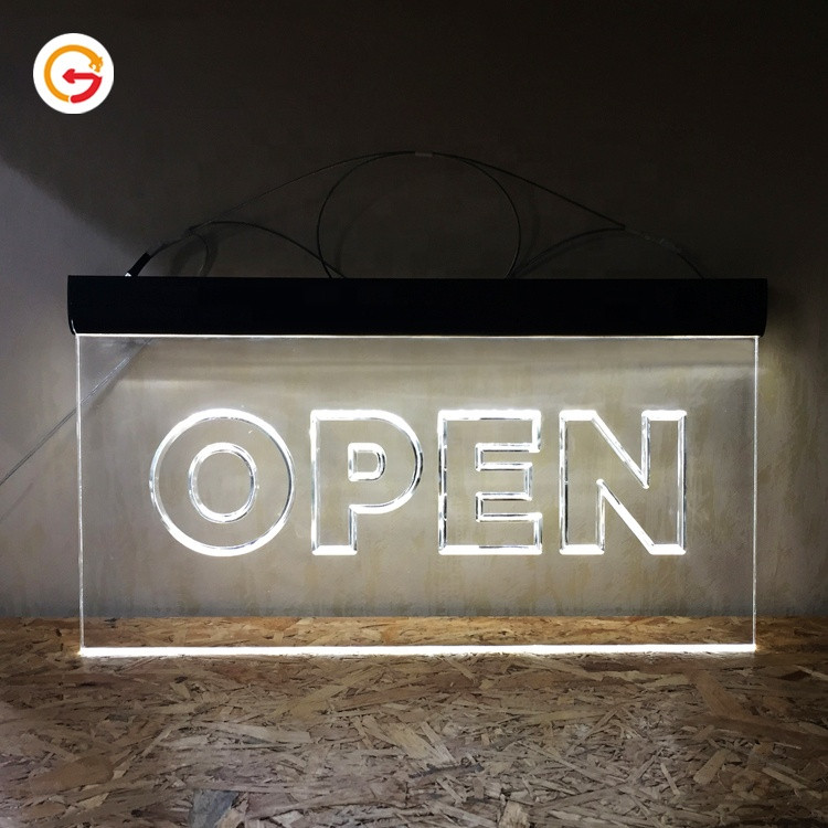 Buy Jaguarsign Custom Lighting Acrylic Led Edge Lit Sign Shop Hanging ...