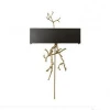 JC Lighting Bronze wall sconces in modern in door black wall lamp metal shade with brass branches for United states
