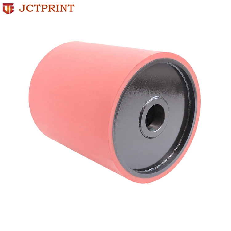 JCTPRINT customized rubber pinch roller silicon dust removal uv dampening rotogravure roller cylinder for flexo printing parts
