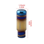 JDM BRIDE Burnt Blue Titanium Style Gold Aluminum 9cm Gear Shift Knob Shifter Lever Head for Universal Car