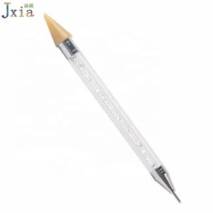 Jiexia Dual-ended Nail Art Crystal Beads  Studs Dotting Tool  Pen Wax Rhinestone Picker Pencil