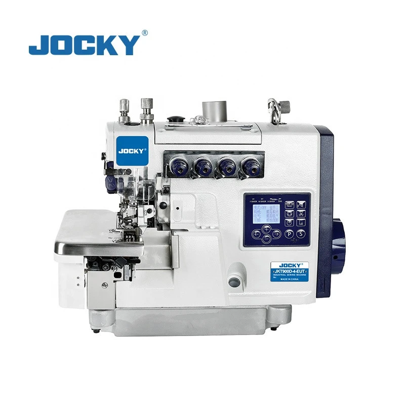 JKT900D-4-EUT  Direct drive 4 thread overlock sewing machine, with auto trimmer, up and bottom feeding