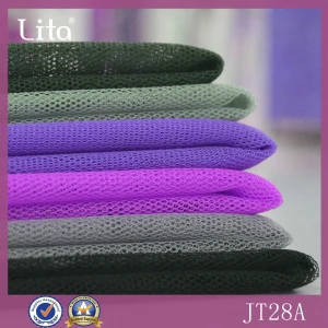 Lita JT28A# 100% polyester hexagonal mesh fabric cheap price net fabric tulle fabric