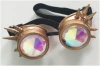 Kaleidoscope goggles with spikes steam punk goggles 3D sunglass