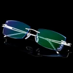 KHY880015 china wholesale men female branded eye glass clear metal frames rimless frames eyeglasses optical glasses