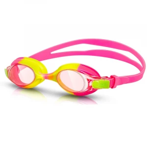 Kids Swimming Goggles Soft Silicone Clear Vision Anti Fog UV Protection Soft Nose Bridge Kids Skoogles