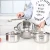 Import Kitchenware 12pcs pans sets cookware stainless steel pot set cookware set cooking from China
