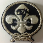 Korea boy scout bullion wire embroidery patches crests