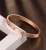 Import Korean style classic cross rosy gold bracelet ,romantic bangle birthday gift to girlfriend and best friends from China