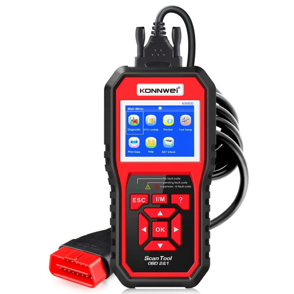 KW850 Engine Scanner Vehicle diagnostic Tool for All OBD2 cars  Customize KONNWEI