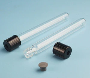 Laboratory Borosil Glass Graduated Test Tube with Screw Cap