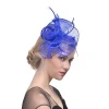 Ladies feather rose Hair ornaments party formal hat