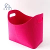 Large capacity portable colorful durable  Felt Laundry Hamper  For Dirty Clothes toy bag storage basket