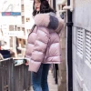 Large Real Natural Fox Fur Winter Jacket New Double Sided Waterproof Coat Women Down Parkas Coats Hooded White Duck Down Jacket