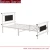 Import Latest Modern Designs Single Folding Metal Bed with Mattress from China