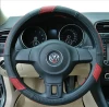 Leather wholesale factory supplier steering wheel  cover for car