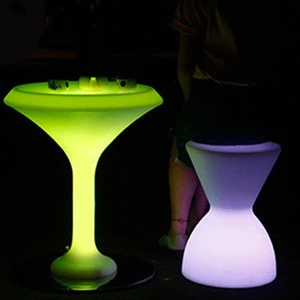LED Portable Bar LED Table and Chair Set