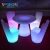 Import led restaurant furniture table set growing led lighting round dining table from China