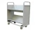 Import Library furniture specific used double layer book trolley book car moving bookcase from China