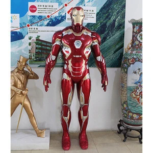 Life size fiberglass giant figure door decorative ornament SUPER hero statue