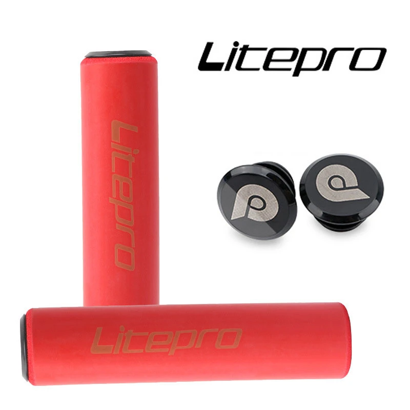 Litepro Mountain Bike Grips Soft Silicone Bicycle Handlebar Cover Anti-slip Ultraight Handle bar Grips Cycling Accessories