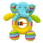 Lovely animal soft educational baby plush rattles