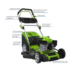 Low price Self-propelled petrol cheap adjustment lawn mower