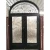 Import Luxury Design Aluminum Casting Expolision Bullet Proof Security Door Metal Wrought Iron Entrance Door Cheap Price from China
