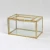 Import Luxury High Grade Creative Glass Tissue box Stock Metal Tissue Paper Box Holder from China