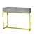 Import Luxury shagreen faux leather console table with stainless steel stand in KD from China