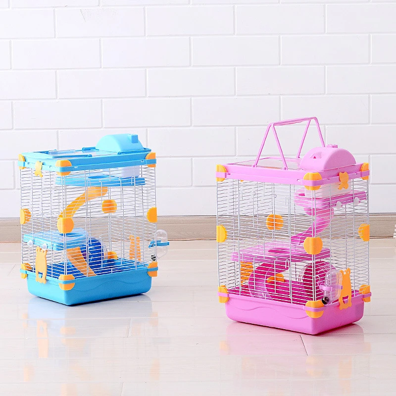 Luxury Transparent Hamster Pet Mice Cage for Small Animal