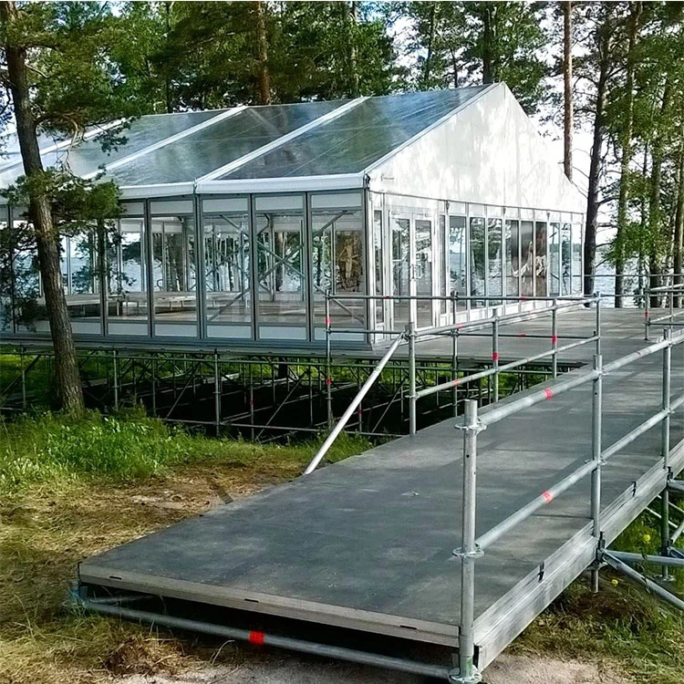 Luxury Transparent outdoor waterproof pvc aluminum frame tents 20x40m 15x50m 10x25m on sale