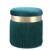 Import Luxury Velvet Padded Round Ottoman Dressing Stool Floor Chair with gold metal base for Living Room,Bedroom from China
